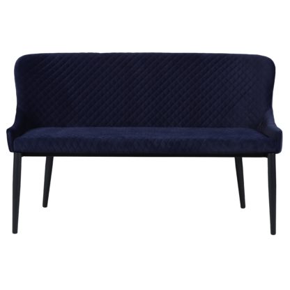 1a6db0ef311f6c197e53c88218e121520639e10f14d98378838e88a2a409f828.jpg An Image of Montreal Large Velvet Dining Bench Seat Charcoal