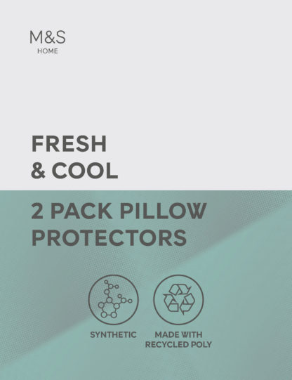 An Image of M&S 2pk Fresh and Cool Pillow Protectors
