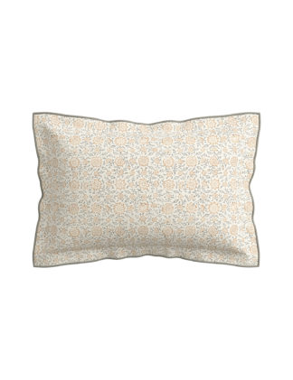 An Image of V&A Pure Cotton Percale Kerala Pillowcase