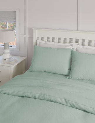 An Image of M&S 2 Pack Pure Cotton 180 Thread Count Pillowcases