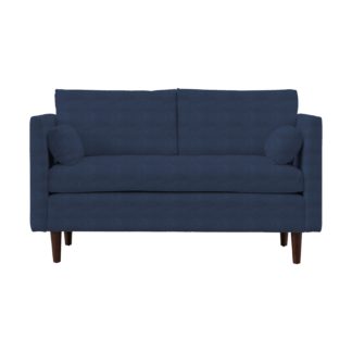 An Image of Telde 2 Seater Sofa in a Box, Velvet Indigo (Blue)