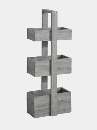 An Image of Lloyd Pascal Maia Freestanding Bathroom Storage Caddy - Grey