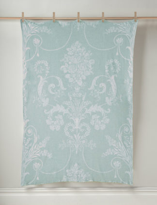 An Image of Laura Ashley Pure Cotton Josette Knitted Throw