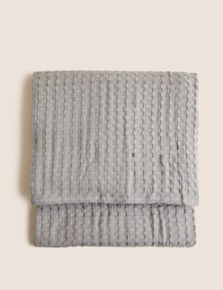 An Image of M&S Pure Cotton Waffle Throw