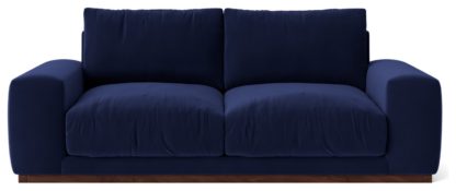 An Image of Swoon Denver Velvet 2 Seater Sofa - Fern Green