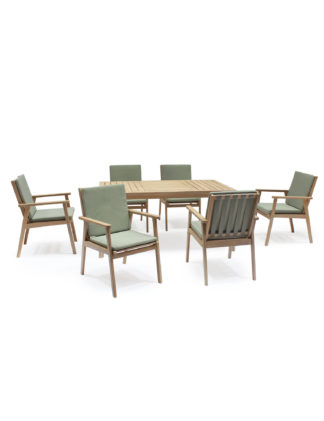 An Image of Kettler Hampton 6 Seater Garden Table & Chairs