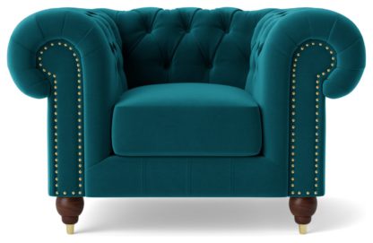 57441b9c52afff5a9cf15e76d42adbbdad8727cd1e4237a87a60143219e62e39.jpg An Image of Swoon Winston Velvet Armchair - Taupe