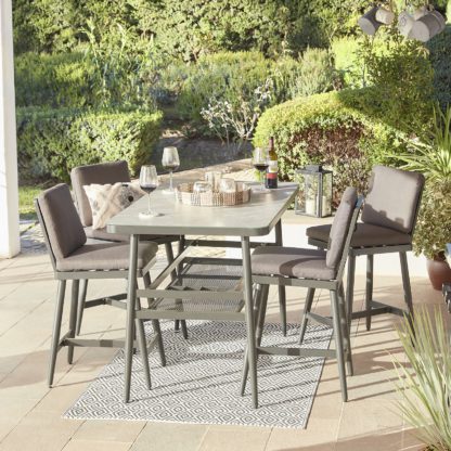 An Image of Heba 4 Seater Garden Bar Set