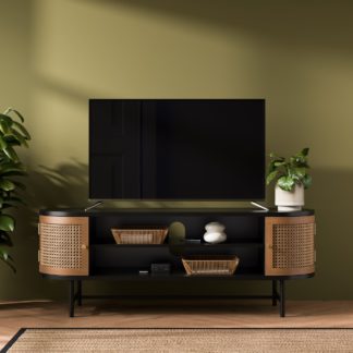 An Image of Franco Oval TV Unit Black