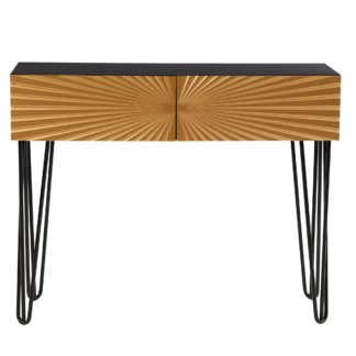 An Image of Shyla 2 Drawer Console Table Gold