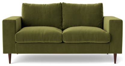 5ec19e07d38e255fde04370d09a766eeccf16a8af9bd1e7344bf099b6ab26c06.jpg An Image of Swoon Evesham Velvet 2 Seater Sofa - Granite Grey