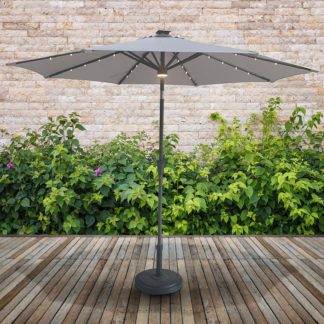 An Image of Parasol with Solar Lights 2.7m - Natural