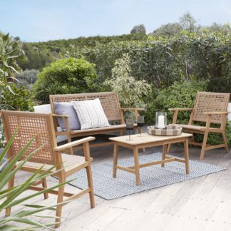 An Image of Miri Wooden Garden Sofa Set