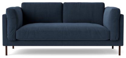 An Image of Swoon Munich Velvet 2 Seater Sofa - Fern Green