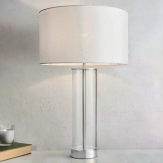 An Image of Gills Table Lamp - Nickel Effect