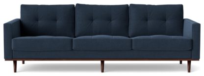 6bd4bfbe000c8164d69cd27e05158cdb4afd214f7ca4a1f3e0dbd5853c421fec.jpg An Image of Swoon Berlin Velvet 4 Seater Sofa - Burnt Orange