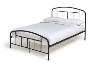 An Image of Habitat Pippa Small Double Metal Bed Frame - Black