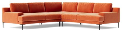 71890989ef2040c94cefe9572a528162b040fb1bbad63a15a1989e9f5ce7bc86.jpg An Image of Swoon Almera Velvet 5 Seater Corner Sofa - Silver Grey