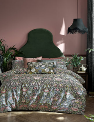 An Image of William Morris At Home Pure Cotton Lodden Bedding Set