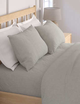 An Image of M&S 2pk Pure Linen Pillowcases