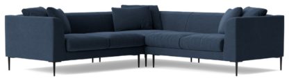 An Image of Swoon Alena Velvet 5 Seater Corner Sofa - Fern Green