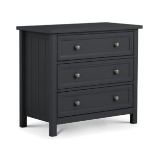 An Image of Maine Anthracite 3 Drawer Wooden Chest