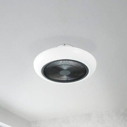 An Image of EGLO Sayulita Ceiling Fan & Light Grey