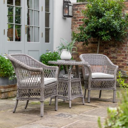 An Image of Ripley Bistro Set Stone Grey