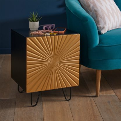 An Image of Shyla 1 Door Side Table Gold