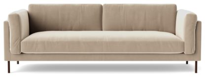 8db521e10e0ca3347c18fe028e72f0bfa9becd2b89c04828f1d0e76e332266c1.jpg An Image of Swoon Munich Velvet 3 Seater Sofa- Kingfisher Blue