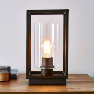 An Image of London Bronze Industrial Table Lamp Bronze