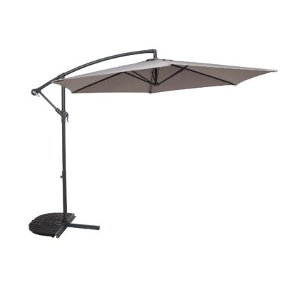 An Image of Parasol 3m Overhanging Dark Grey - Dia. 48mm