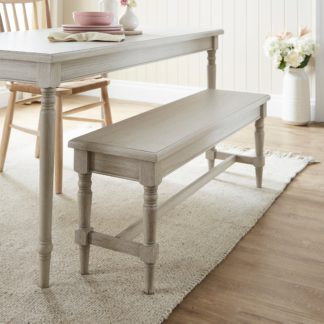 An Image of Ariella Dining Bench Stone Grey
