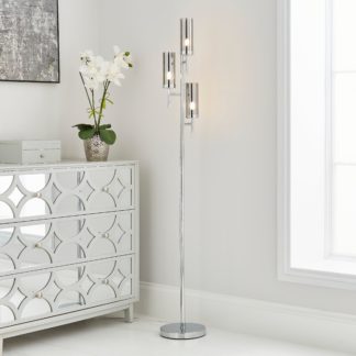 An Image of Chelsea 3 Light Floor Lamp Chrome