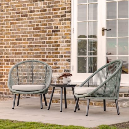 An Image of Menwith 2 Seater Bistro Set Sage (Green)