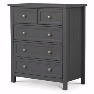 An Image of Maine Anthracite 3+2 Drawer Wooden Chest