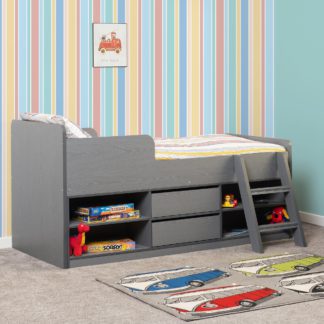 An Image of Felix Low Sleeper Bed Grey Grey