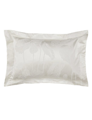 An Image of Sanderson Cotton Rich Lotus Leaf Oxford Pillowcase