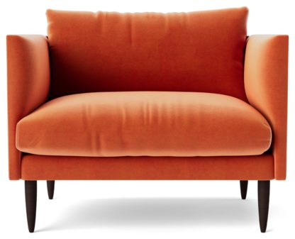 9c1380b58a78664b1bf1eeda4d6c8083830708b2845131416573a56c38283ca0.jpg An Image of Swoon Luna Velvet Cuddle Chair - Silver Grey