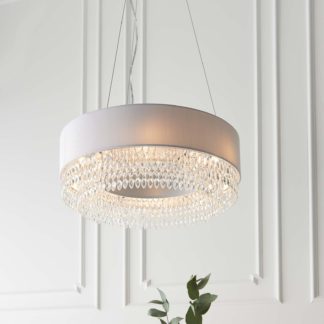 An Image of Langwell Pendant Ceiling Light - Grey