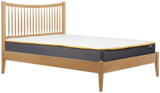 An Image of Birlea Berwick Kingsize Oak Bed Frame - Brown