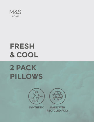 An Image of M&S 2pk Fresh & Cool Firm Pillows
