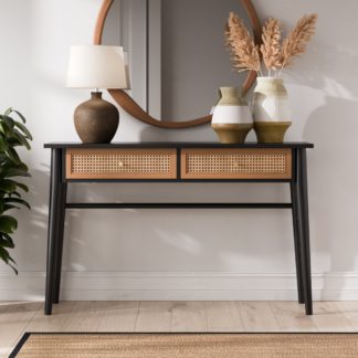 An Image of Franco Console Table Black Black