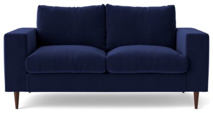 An Image of Swoon Evesham Velvet 2 Seater Sofa - Granite Grey