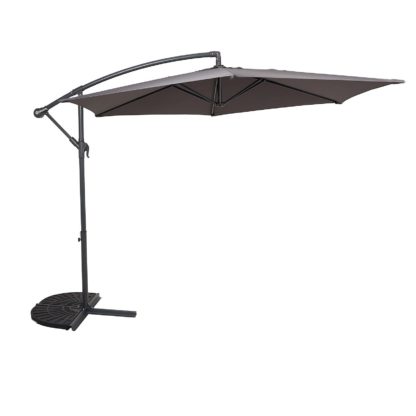 An Image of Parasol 3m Overhanging Dark Grey - Dia. 48mm