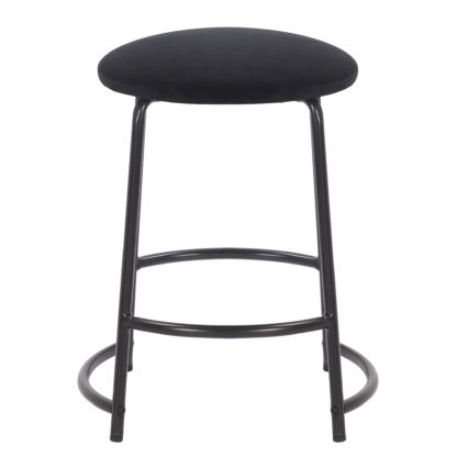 b1acd2fe09299b89e1487e958e9b89876bbb5dcc442ada125e19e3a91b349194.jpg An Image of Stannis Velvet Stool Black