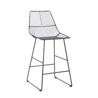 An Image of Siena Bar Stool Navy Blue