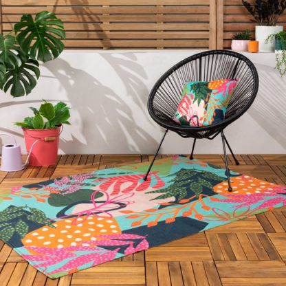 An Image of furn. Coralina Washable Indoor Outdoor Rug MultiColoured