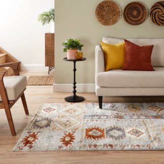 An Image of Moroccan Design Rug MultiColoured