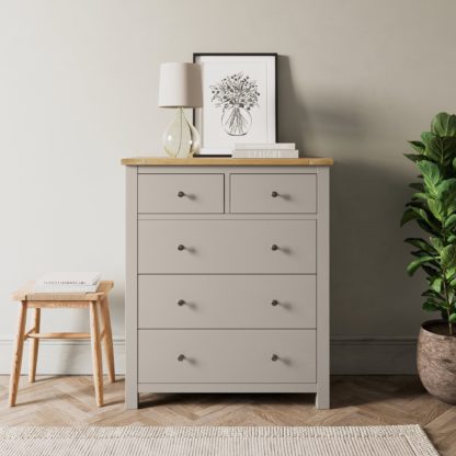 An Image of Olney 5 Drawer Chest Natural